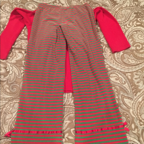 Girls Christmas outfit Top 10/12 bottom 7/8 - Picture 7 of 7